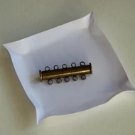 Csőkapocs, mágneses 5 soros 30mm bronz színű