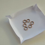 Szerelőkarika, ékszerkarika 6mm vörösréz színű 6db/cs.