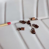 Bőrvég (szálvég) "C" alakú 10mm vörösréz színű 6db/cs.