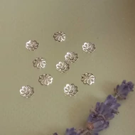 Gyöngykupak tárcsa 5mm ezüst színű 10db/cs