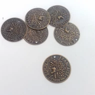 Kiegészítő antikbronz színű pénzérme 20mm