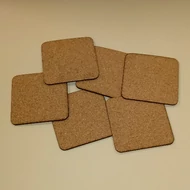 Parafa poháralátét szett 10*10cm*3mm vastag, 6db/csomag