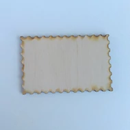 Fa alap, tábla "bélyeg szegéllyel" 45*70mm
