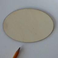 Fa alap, tábla ovál 8*12cm