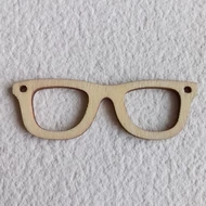 Fa szemüveg keret 18*55mm két lyukkal
