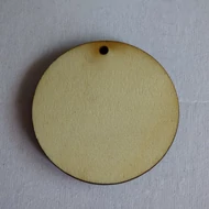 Fa fülbevaló- vagy medál alap kerek furattal 40mm