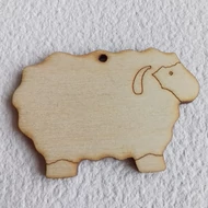 Fa bárány 40*60mm egy lyukkal