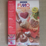 Szilikon nyomó- és öntőforma 16*23 alapon - mintás szívek