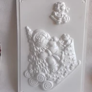 Öntőforma 18*26 alapon - Mikulás szánnal, szánkóval 2 forma
