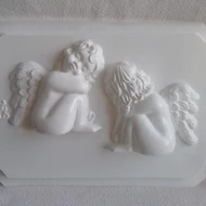 Öntőforma 18*26 alapon - Angyal gubbasztó 3D (összeragasztva teljes alakos) 2 forma