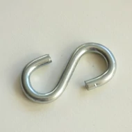 "S" kampó 6mm vastag, 55mm magas