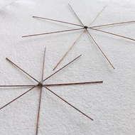 Drót csillag alap 8 ágú 10cm