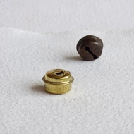 Fém csörgő korong alakú 11*18mm - ARANY