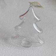 Műanyag fenyő félbe vehető 10cm - átlátszó