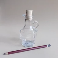Üvegpalack Exagon parafadugóval 12cm 100ml