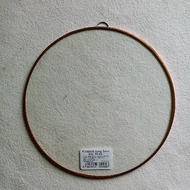 Rézfóliázott peremű üveglap kör 15cm