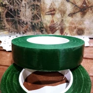 Szárbevonó (krepp) szalag 19mm - SÖTÉTZÖLD