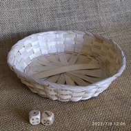 Háncs tálka, kerek kb. 21*4,5cm