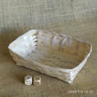 Háncs tálka, négyszög 13*18*5cm
