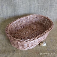 Fonott kenyérkosár ovál 31*21*9cm