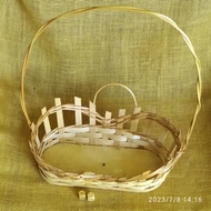 Ajándékkosár ovál, 33*19/46 cm magas