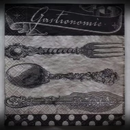 Dekor szalvéta 088 Antik evőeszközök