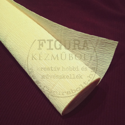 Virágkrepp 50*250cm - KRÉMSZÍN