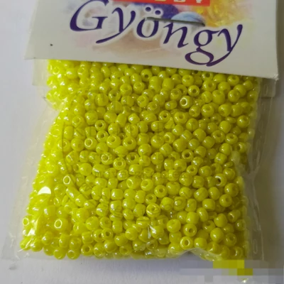 Üveggyöngy kása 20g gyöngyház sárga