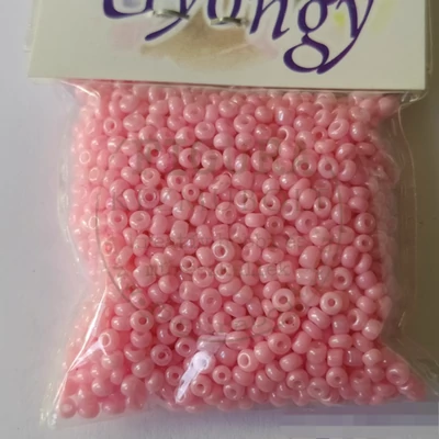 Üveggyöngy kása 20g rózsaszín