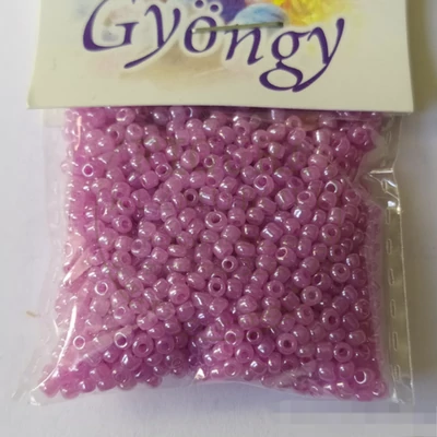 Üveggyöngy kása 20g gyöngyház lila