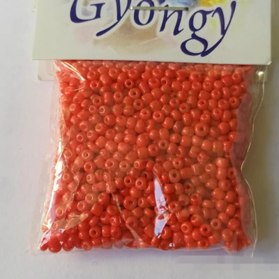 Üveggyöngy kása 20g piros