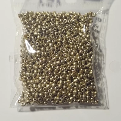 Üveggyöngy kása 20g metál óarany