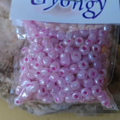 Üveggyöngy maggyöngy 20g halvány lila