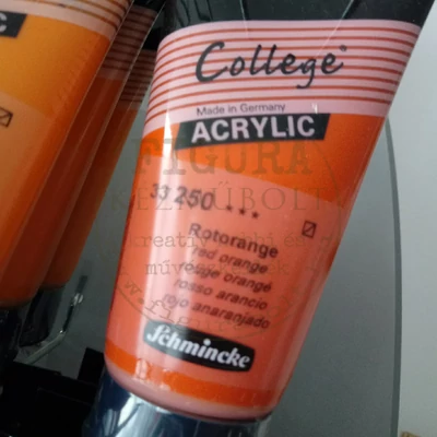 Akril College 75ml - 250 VÖRÖSNARANCS