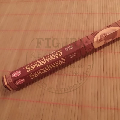 Füstölő 6szög dobozos 20szál - Szantál fa (Sandalwood)