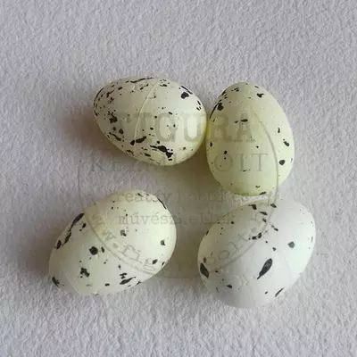 Hungarocell tojás 3cm festett - KRÉM fröcskölt