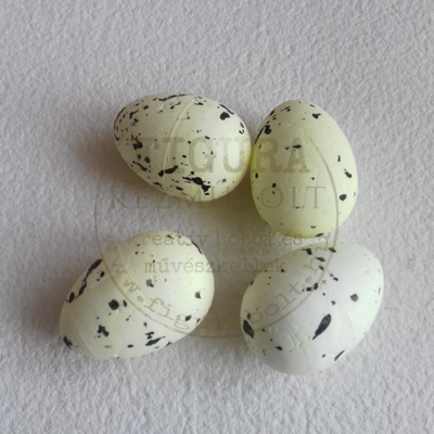 Hungarocell tojás 3cm festett - KRÉM fröcskölt