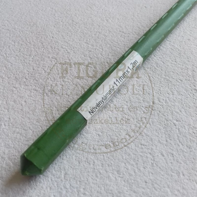Virágkaró, fém, zöld műa. bevonattal 11mm*120cm