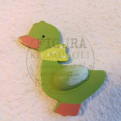 Fa 3D liba 36*42mm - ZÖLD