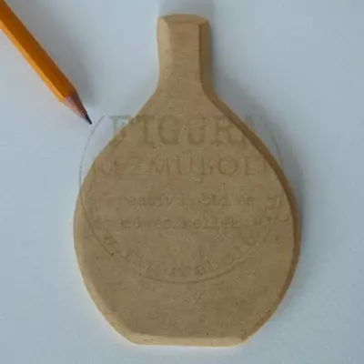 MDF üvegpalack forma 12,5*8,5cm