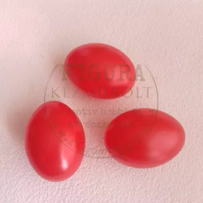 Műanyag tojás 6cm - PIROS