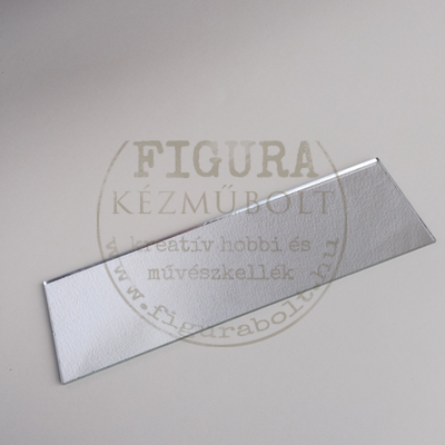 Tükörlap névtáblához 6*20cm