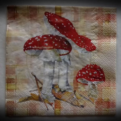 Dekor szalvéta 049 Mérgesgomba